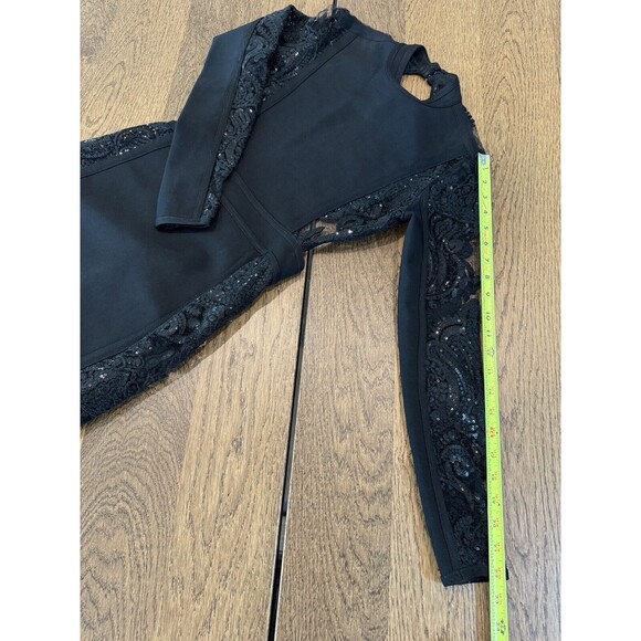 House Of CB London Gizi Mini Bodycon Dress Women’s Size M Black Lace Open Back - Picture 10 of 13